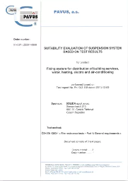 Sistema de suspensión certificado