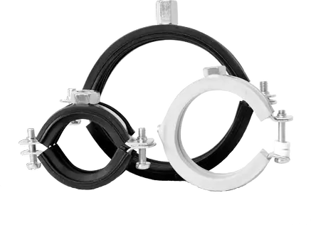 Abrazaderas con inserto de goma